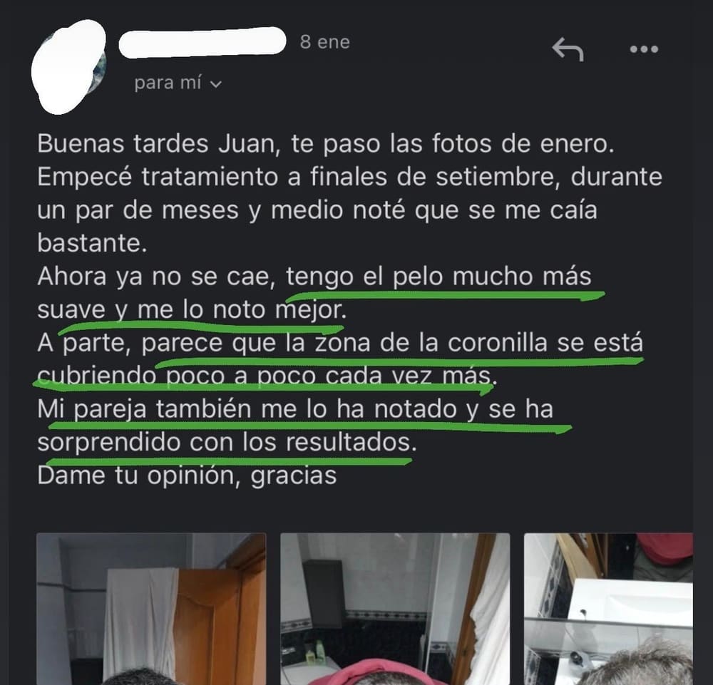 Mensaje real de Alumno del protocolo