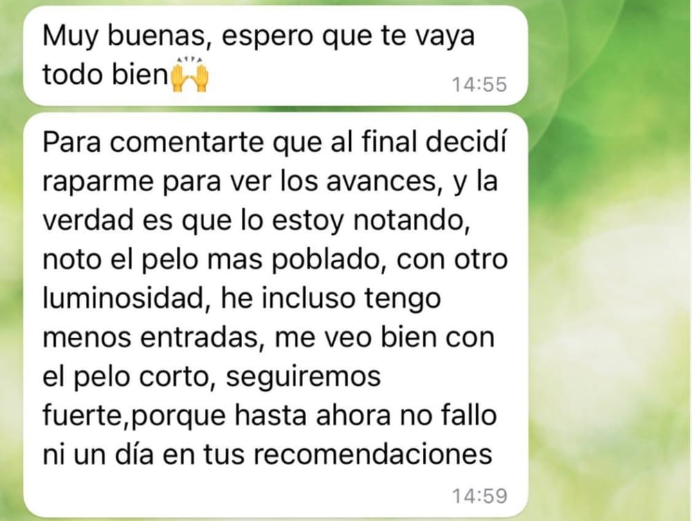 Mensaje real de Alumno del protocolo