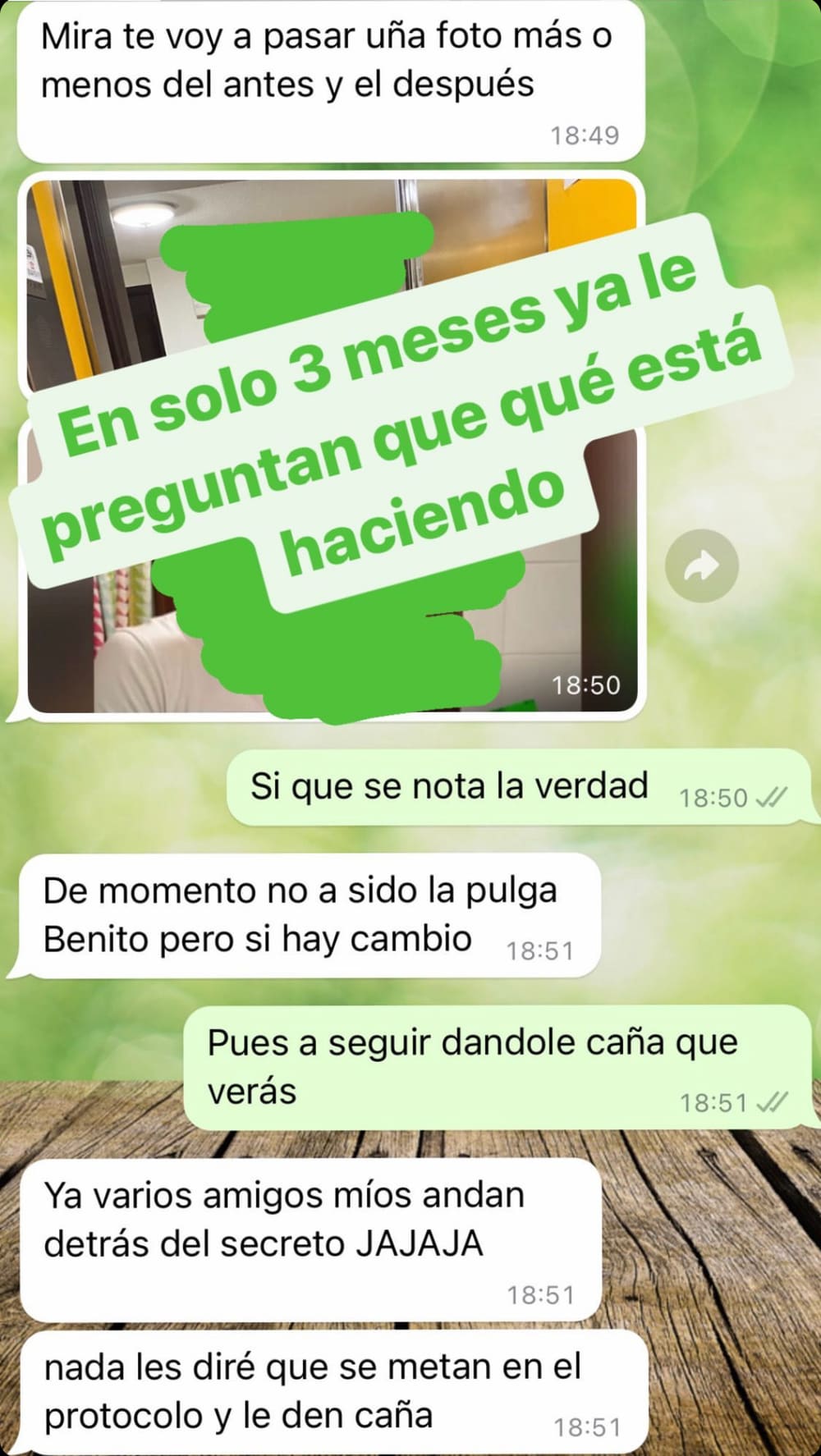 Mensaje real de Alumno del protocolo